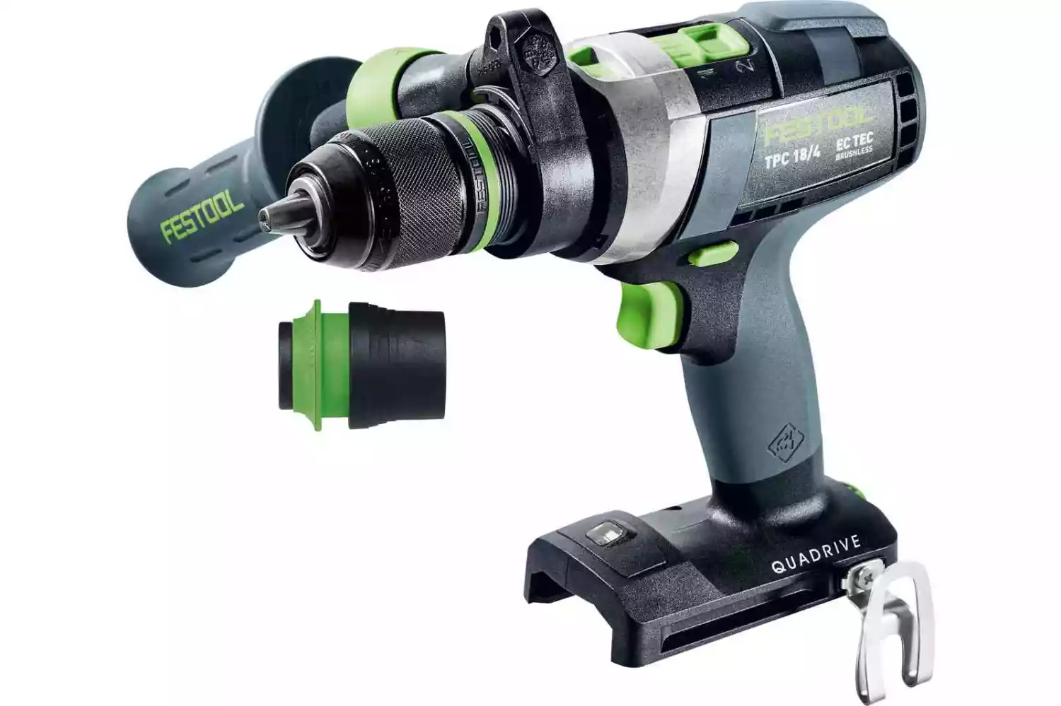 Festool TPC 18/4 I-Basic QUADRIVE 18V Li-Ion accu klopboormachine body in systainer - 75Nm-image