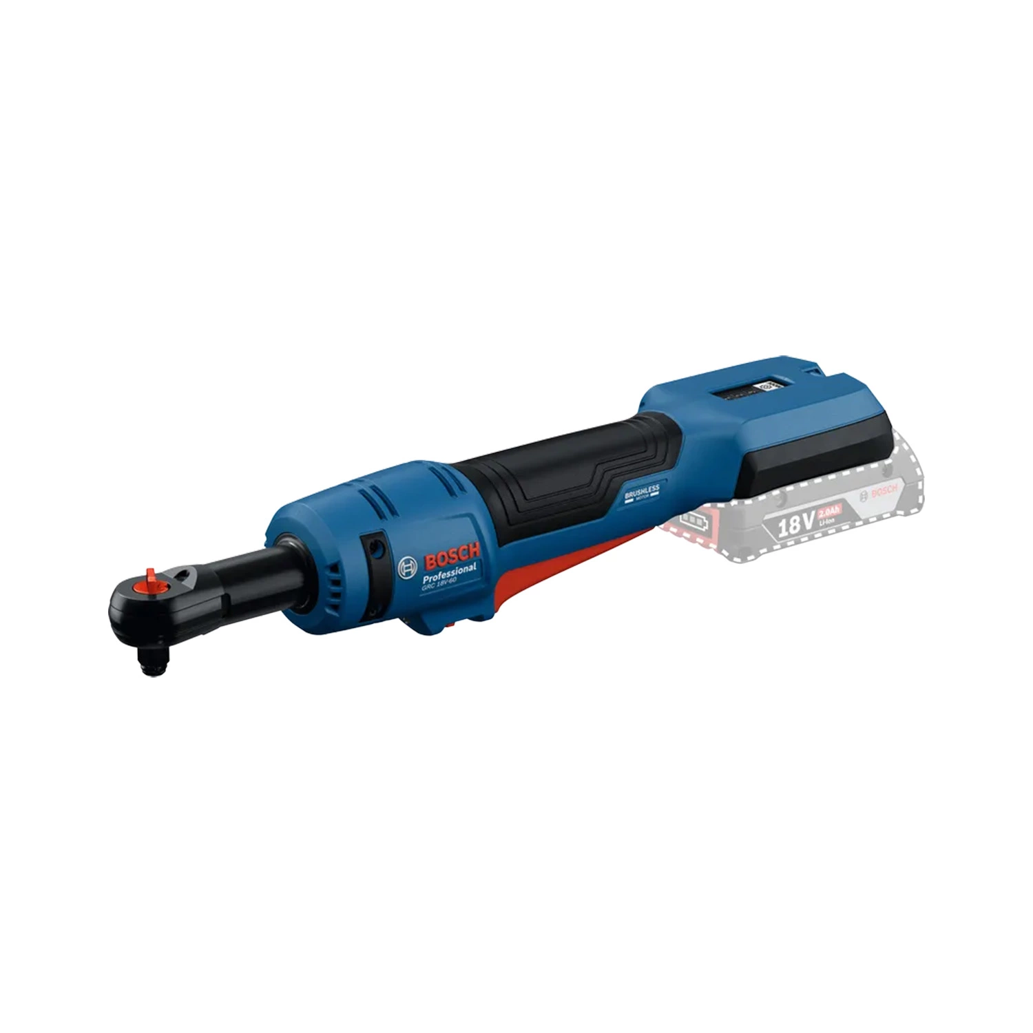 Bosch GRC 18V-60 Kit clé à cliquet sans fil 18 V (2 batteries 2,0 Ah) dans un L-Boxx - 60 Nm-image