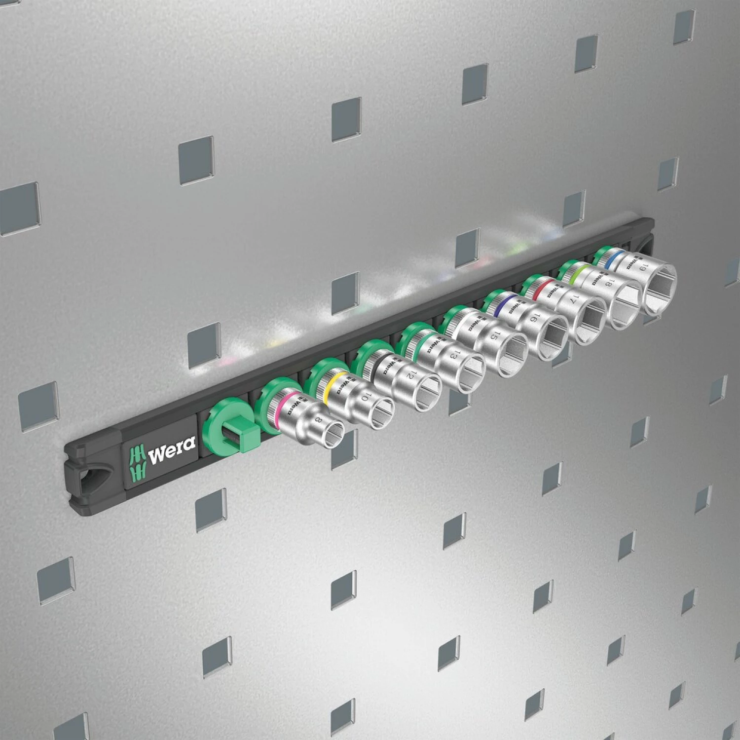 Wera 05005430001 Jeu de 9 douilles magnétiques B 4 Zyklop avec support - 3/8«-image