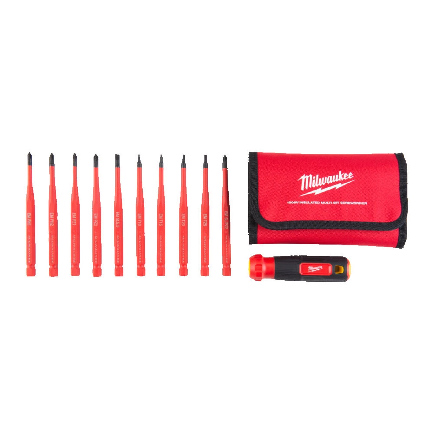 Milwaukee 4932493658 Ensemble de tournevis VDE 4 pièces dans une pochette - TX-image