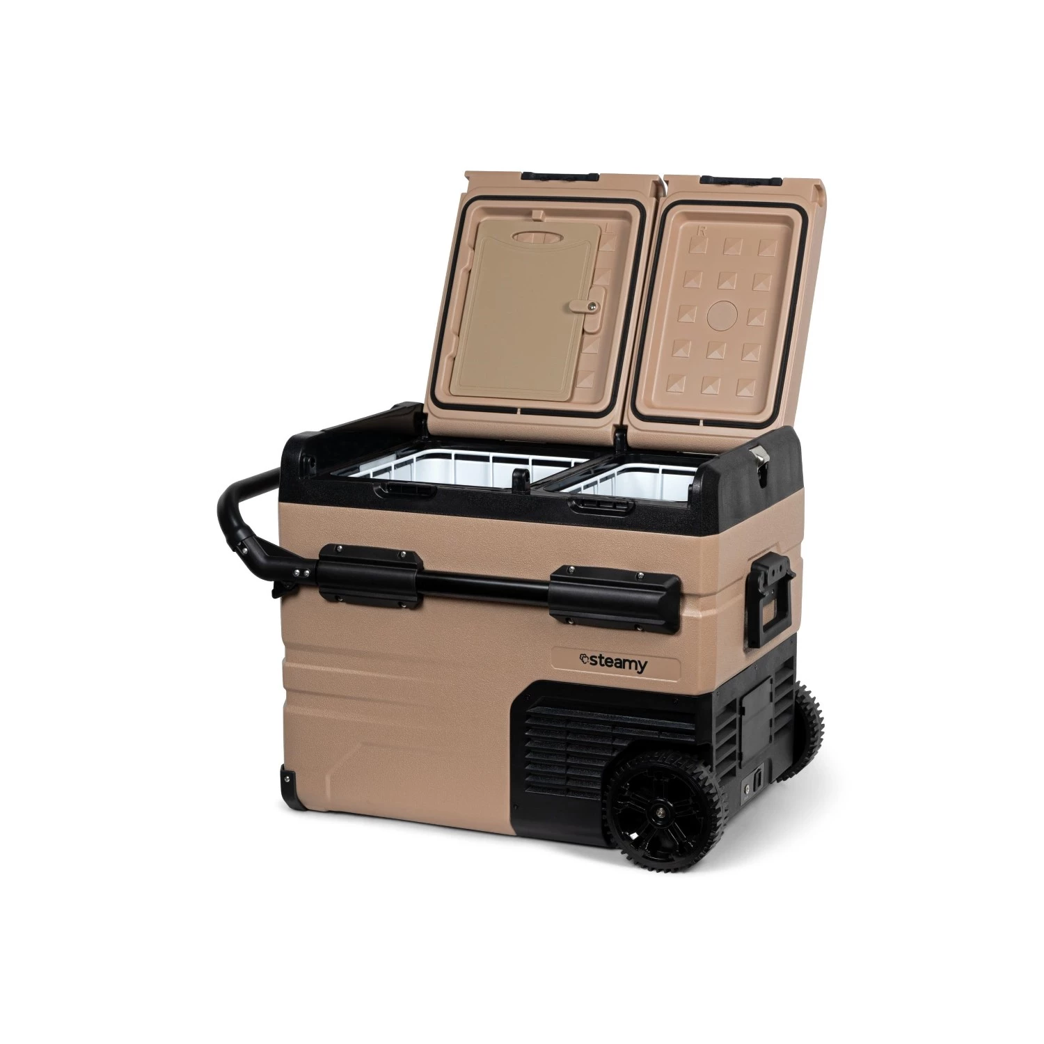 Steamy-E SECTAW45 Glacière à compresseur électrique sur roues Dual Zone - 45L-image