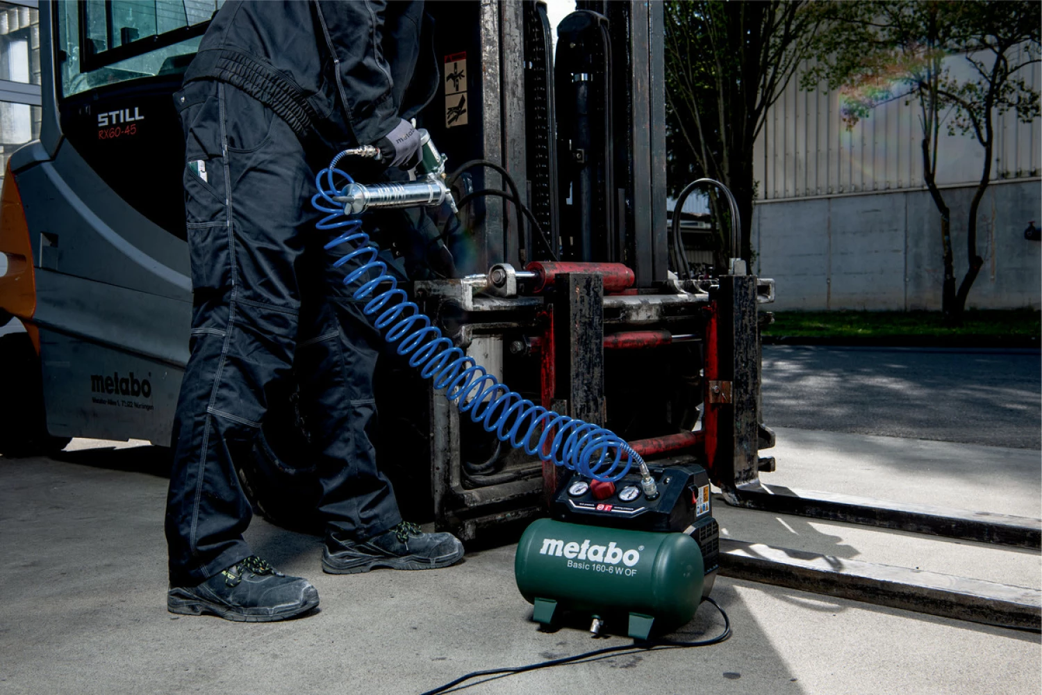 Metabo Basic 160-6 W OF Compressor - 8 bar - 6L - 55 l/min-image