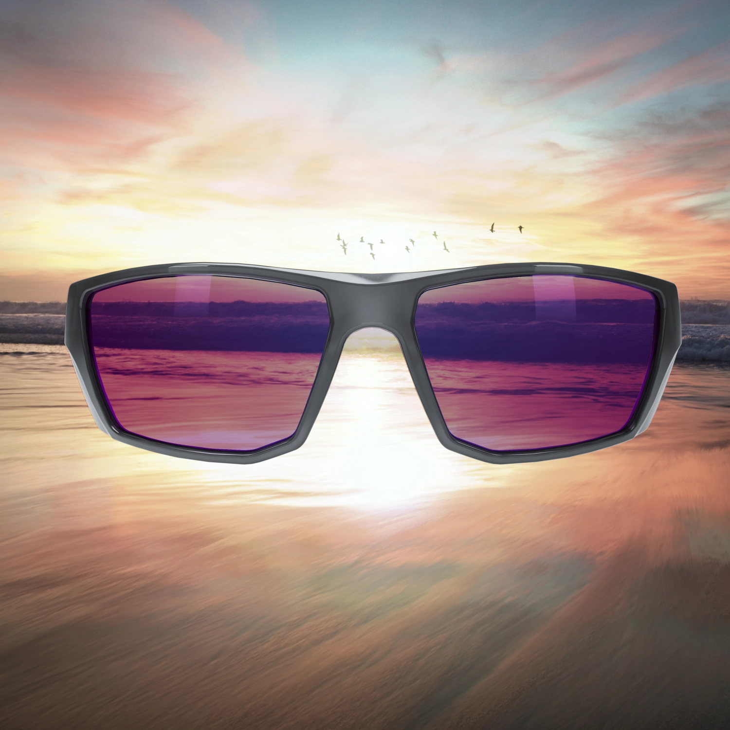 Hellberg Safety lunettes de sécurité Geminus AF+AS bleu polarisé-image