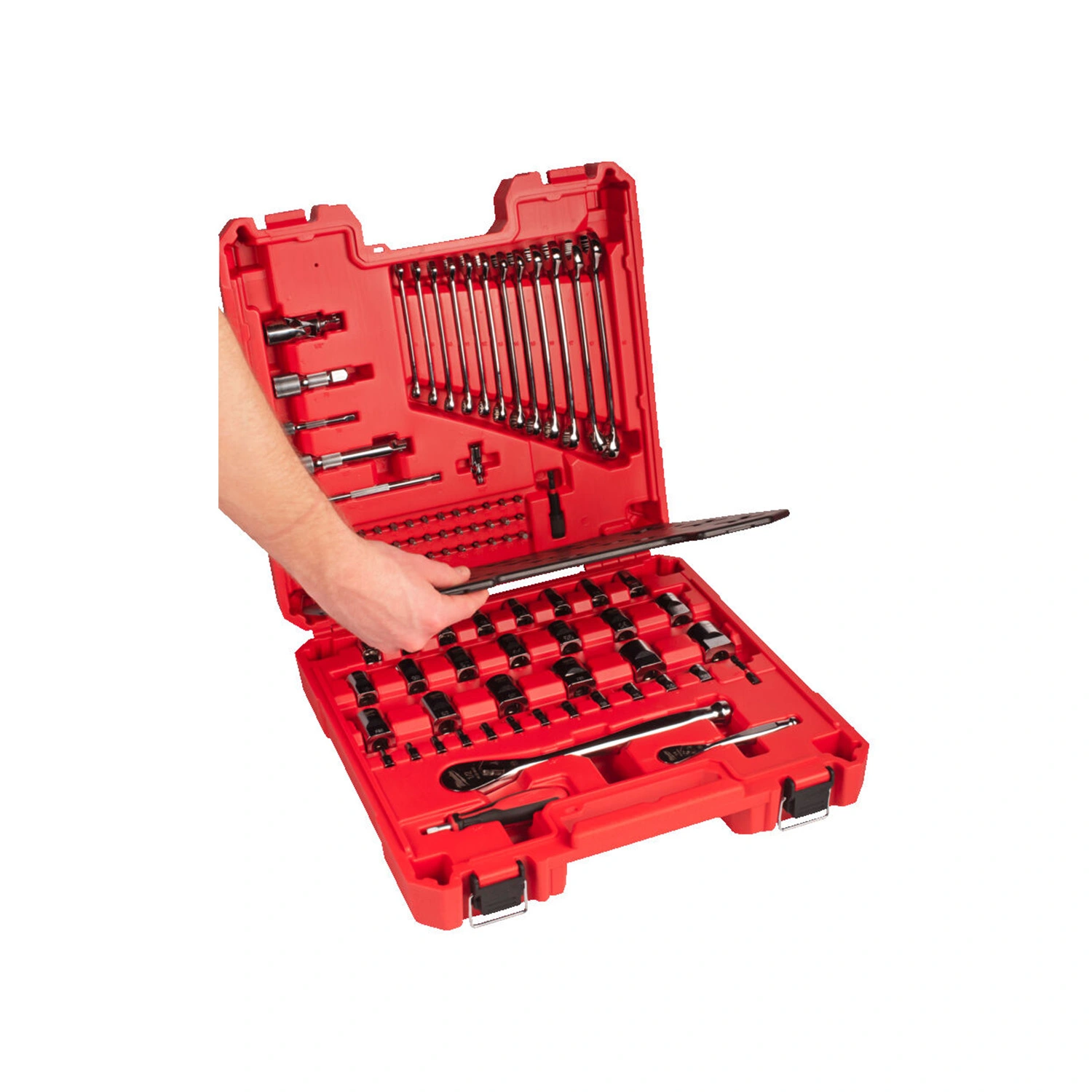 Milwaukee 4932501844 Gereedschapset in koffer - 87-delig 1/4″- en 1/2″ - voor monteur
