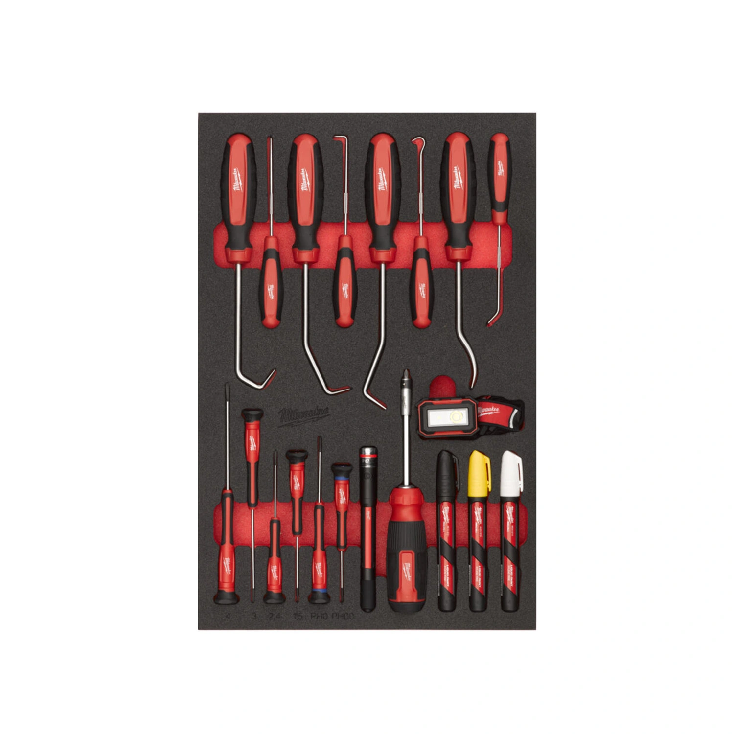 Milwaukee 4932502083 Gereedschapset in foam inlay precisie- en gebruiksgereedschapset - 46-delig