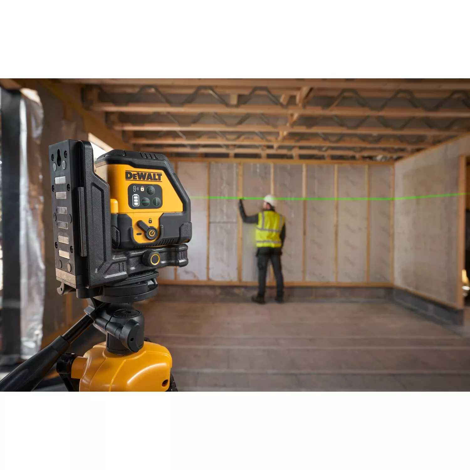 DeWALT DCLE14201GB Laser croisé dans un sac - vert - 2 lignes - 45 m - IP54-image