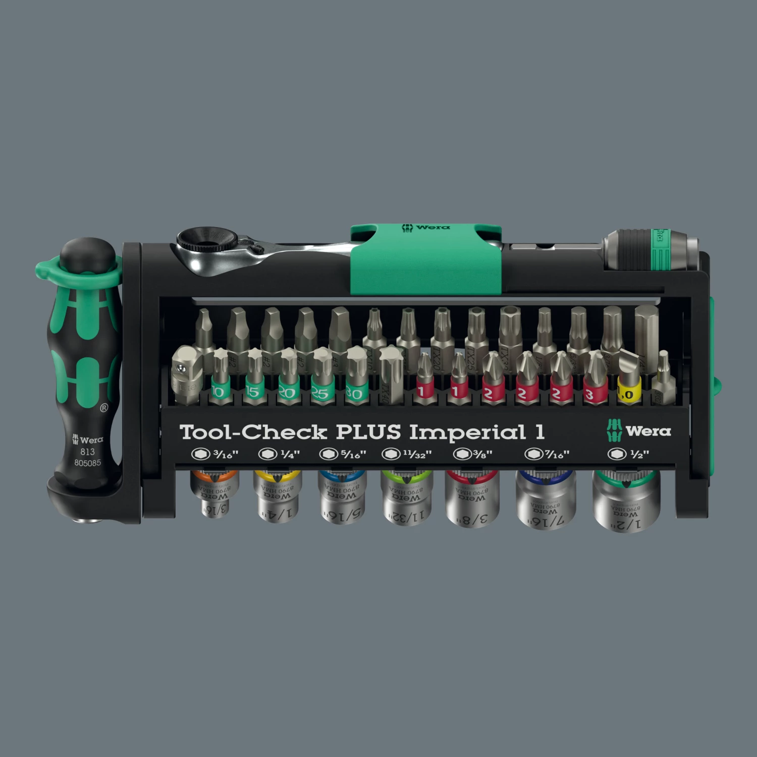 Wera 05049060001 Tool-Check PLUS Imperial 1 Jeu d'outils dans Tool-Check - 39 pièces-image