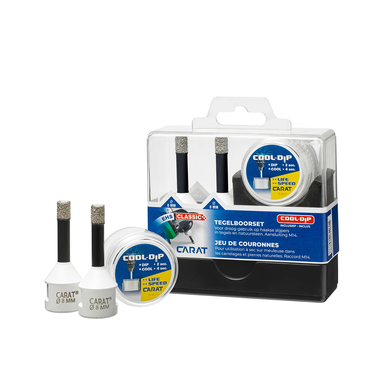 Carat EHSC88CA26 Tegelboor 8 mm - 2st + cooldip-image