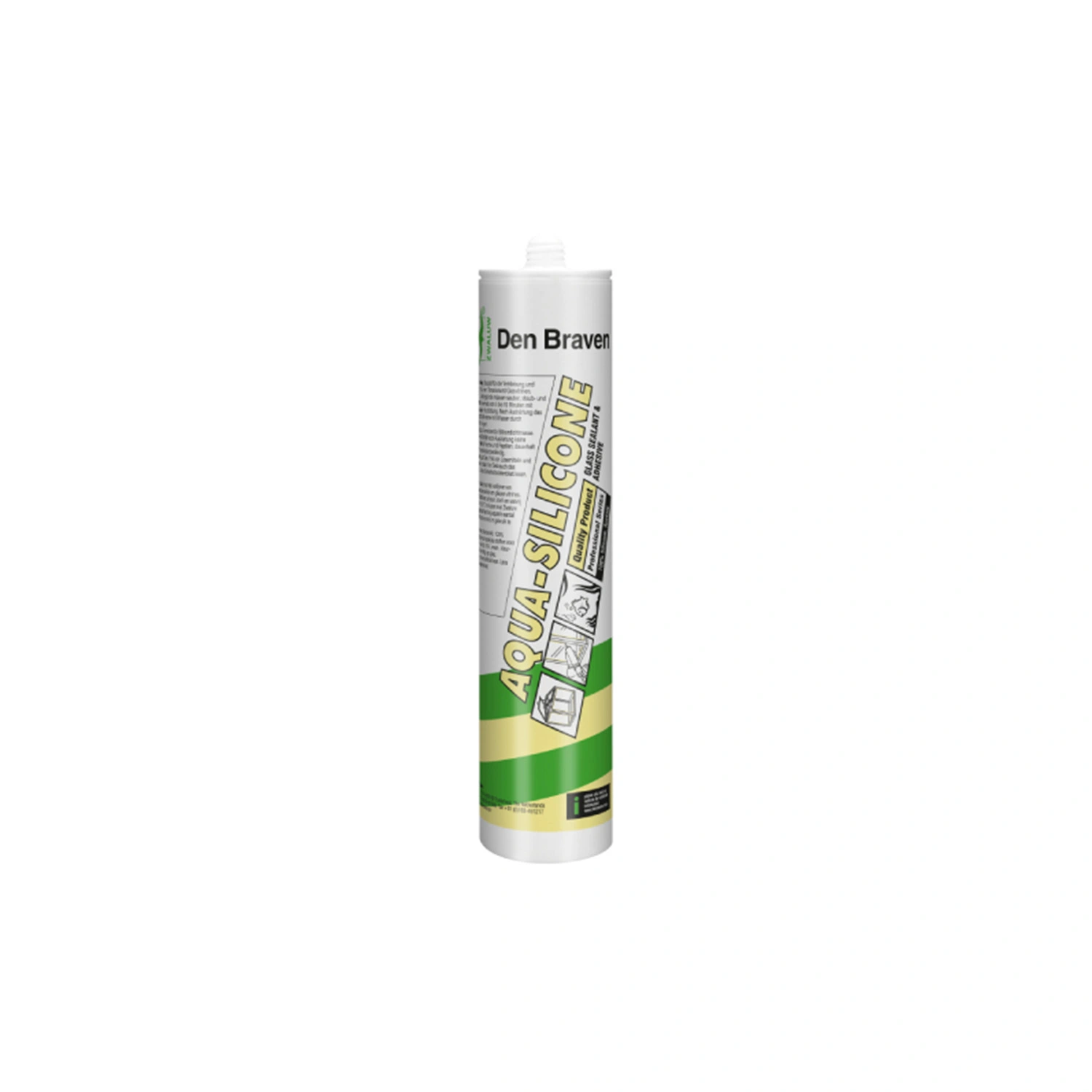 Zwaluw Den Braven 31000668 Aqua-Silicone kit - transparant - 310 ml
