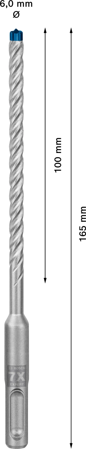 Bosch 2608900181 EXPERT Hamerboor SDS plus-7X 30st 6x100x165mm-image