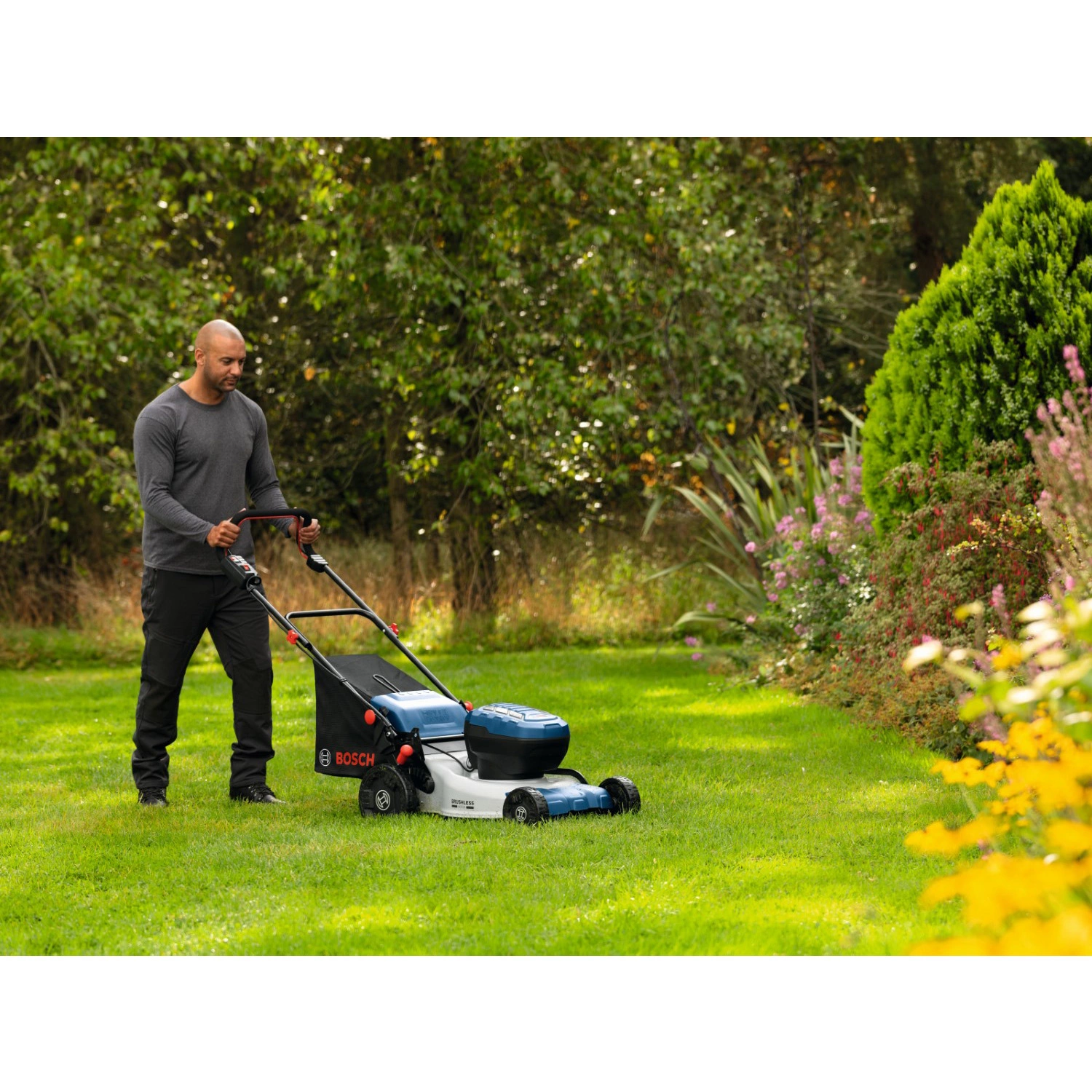 Bosch GRA18V2-46SP 36 V (2x 18 V) kit tondeuse à gazon sans fil (2x 5,5 Ah) - 46 cm-image