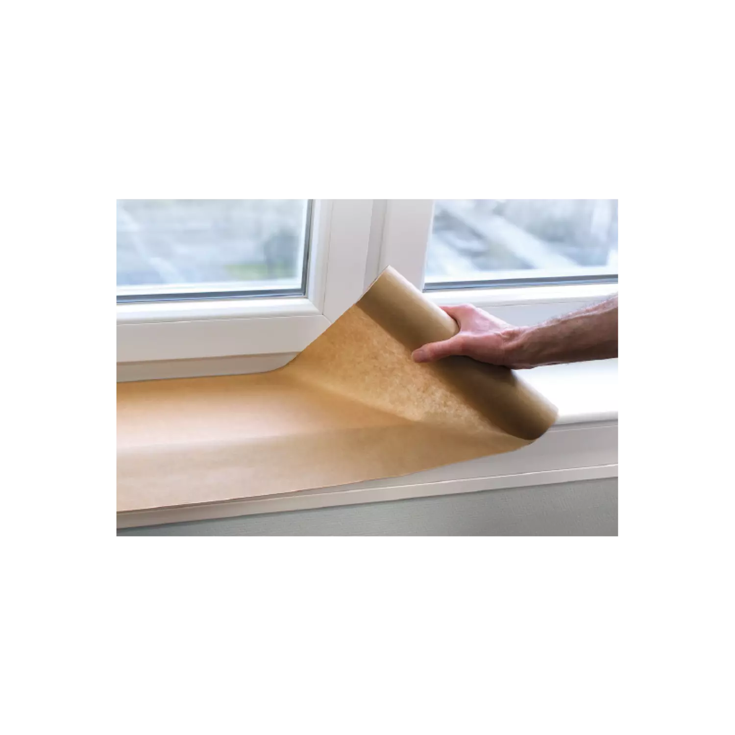 Kip 399 Express Mask Zelfklevend Maskeerpapier - Bruin - 225mm x 50m-image