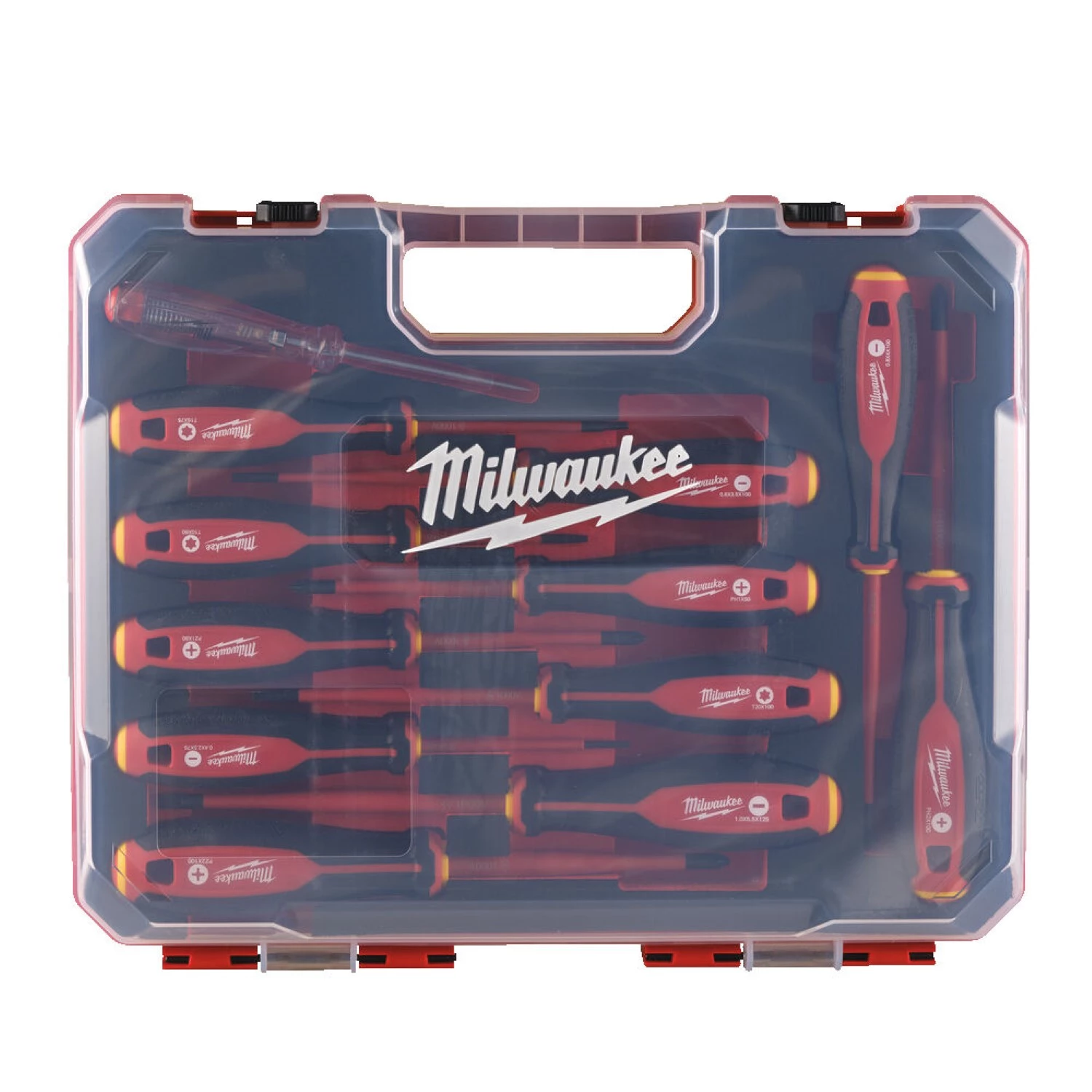 Milwaukee 4932479095 12-piece Tri-lobe VDE visseuse ensemble dans l'étui - SL/PH/PZ/TX-image