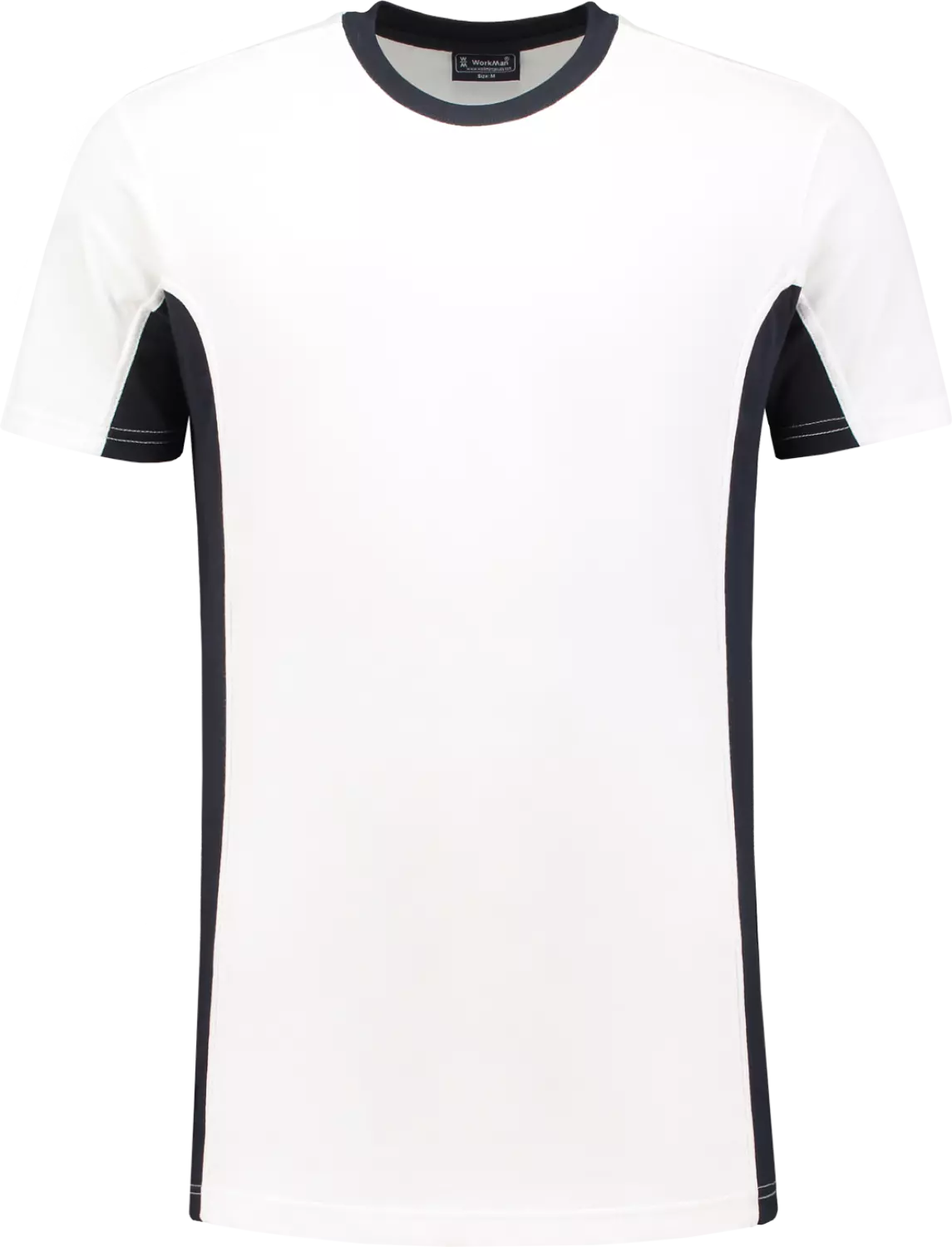Workman 0401 T-Shirt Bi-Colour - Wit / Navy - L-image