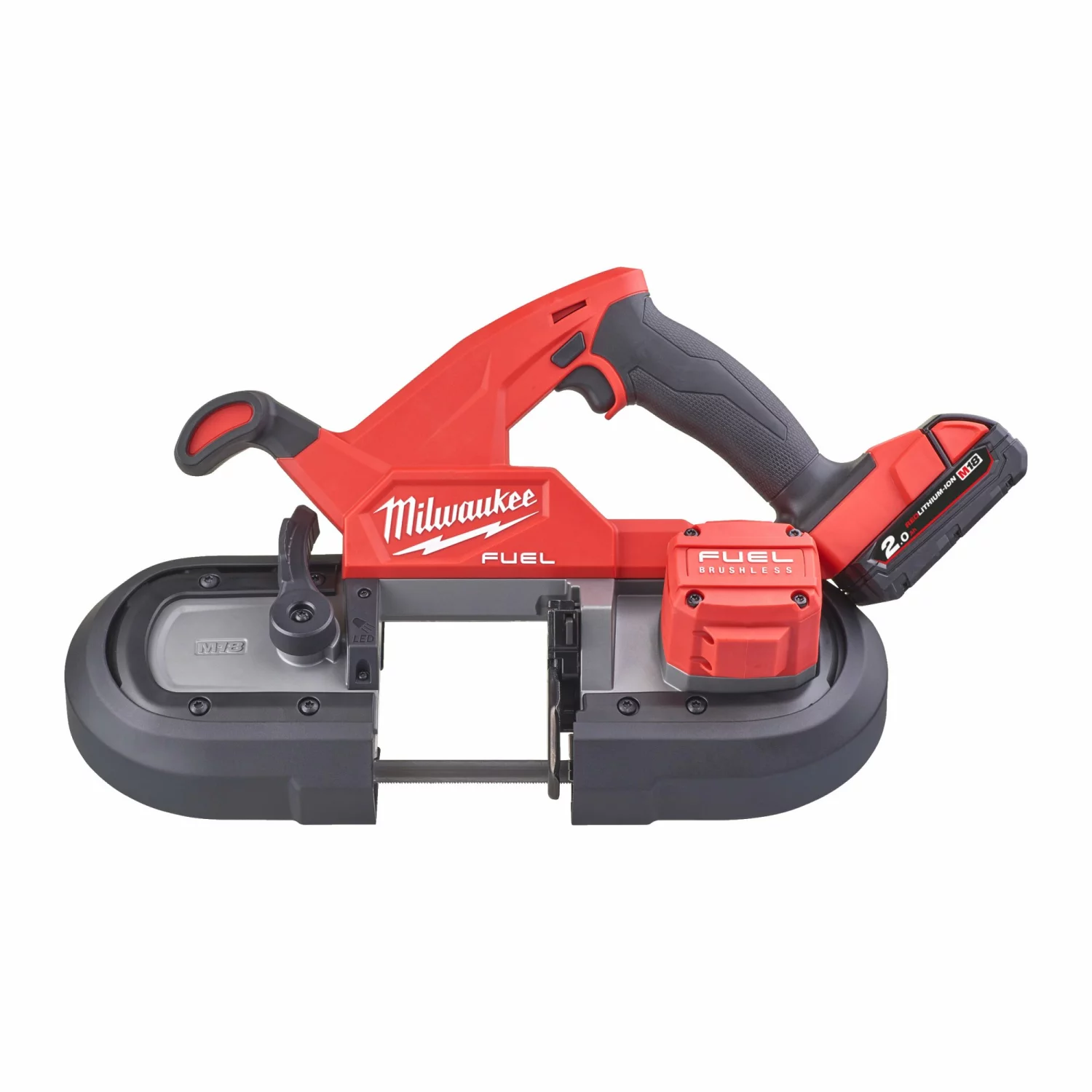 Milwaukee M18 FBS85-202C 18V Li-Ion accu bandzaag set (2x 2,0Ah) in koffer - 898,52mm - koolborstelloos-image