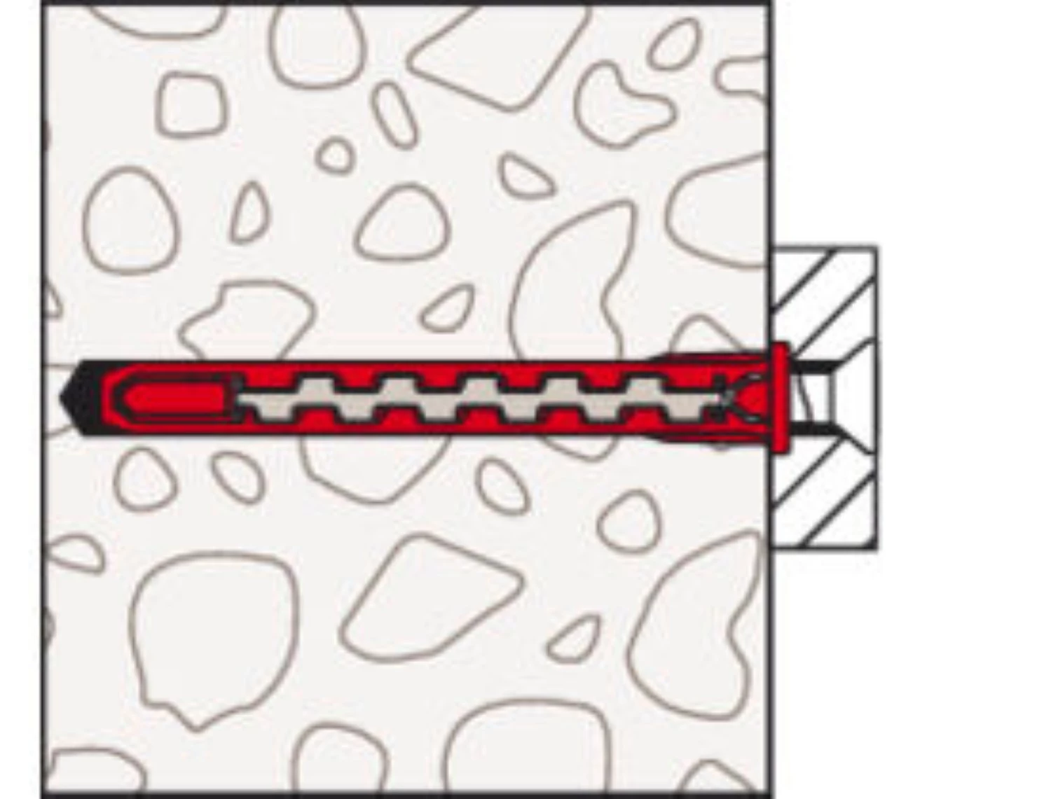 Fischer 577390 Nylon plug HybridPower 10 x 90 FUS met schroef (10st)-image