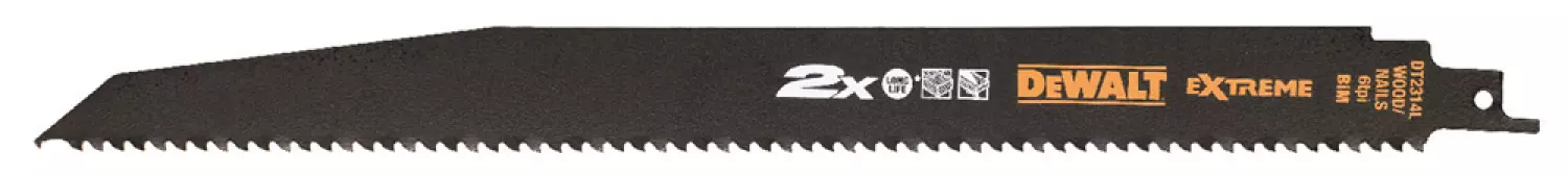 DeWALT DT2314L Reciprozaagblad - 305 x 4,2mm - Hout met spijkers (5st)-image
