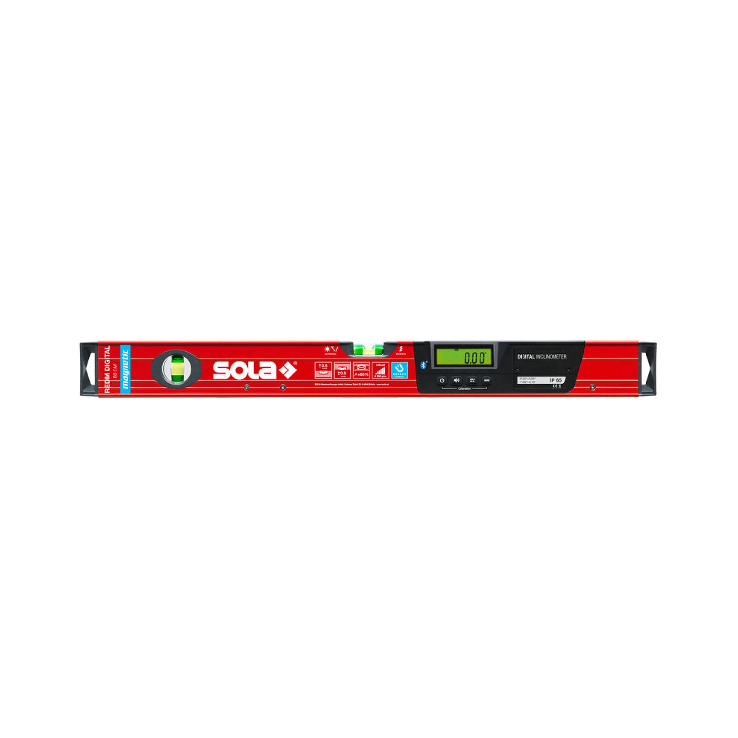 Sola REDM 60 DIGITAL Niveau à bulle numérique avec sacoche de protection - Bluetooth - 600 mm-image