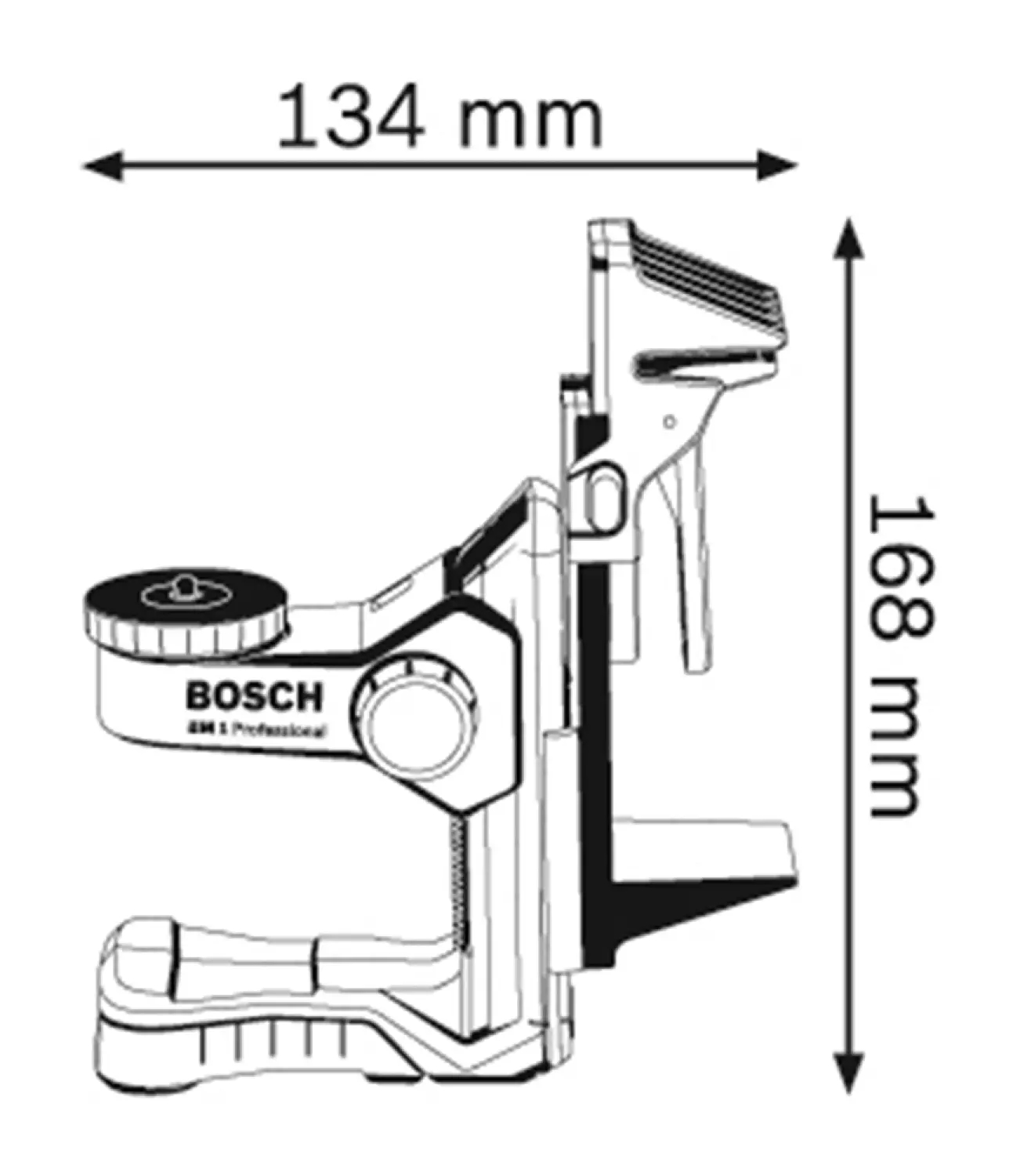 Bosch BM 1 PLUS wandhouder voor laser met klemsysteem-image