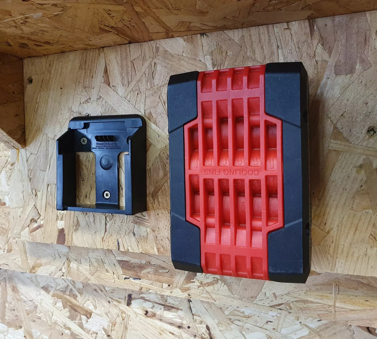 StealthMounts BM-BO18-6 - Support batterie (6pcs) pour Bosch 18V - noir-image