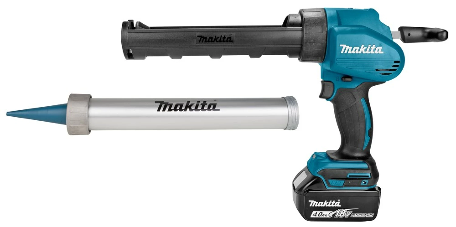 Makita DCG180RMEX 18V Li-Ion Accu lijm- en kitspuit set (2x 4.0Ah accu) incl. kokerhouder- en worsthouder in koffer-image