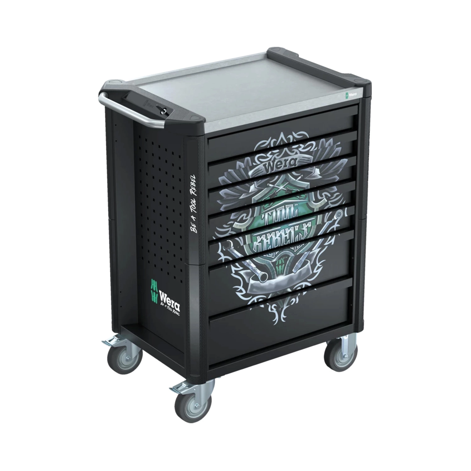 Wera 05150135001 9705 Tool Rebel Gereedschapswagen Stainless 1 gevuld - 177-delig - 7 laden-image