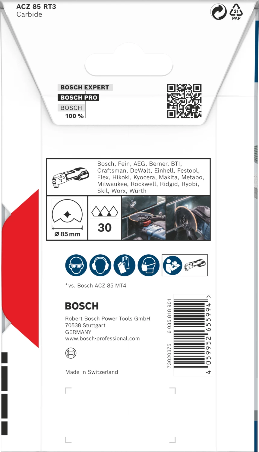 Bosch 2608669120 PRO / ACZ 85 RT3 segmentzaagblad - 85mm-image