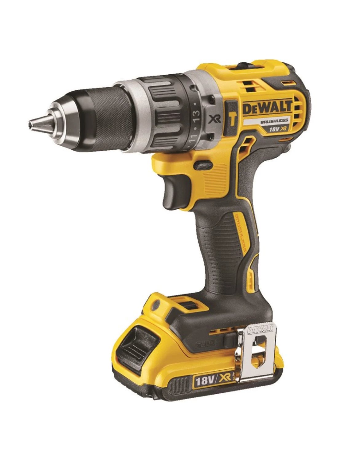 DeWALT DCD778S2T 18V Li-Ion Perceuse-visseuse à percussion sans fil (2x 1,5Ah batterie) dans TSTAK - 65Nm - moteur sans balais-image