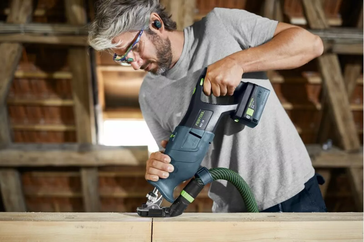 Festool RSC 18 EB-Basic 18V Li-Ion accu reciprozaag body in Systainer - met 5.0 Ah accu-image