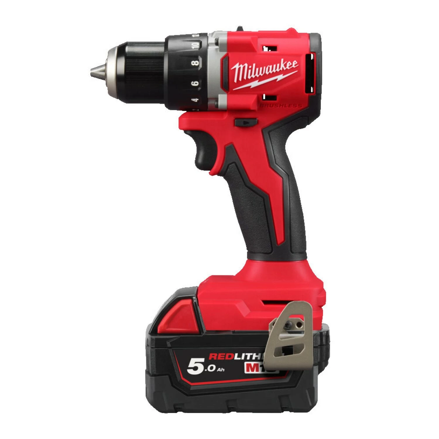 Milwaukee M18 BLDDRC-502C Boorschroefmachine (2x 5.0 Ah accu) - koolborstelloos - in koffer-image