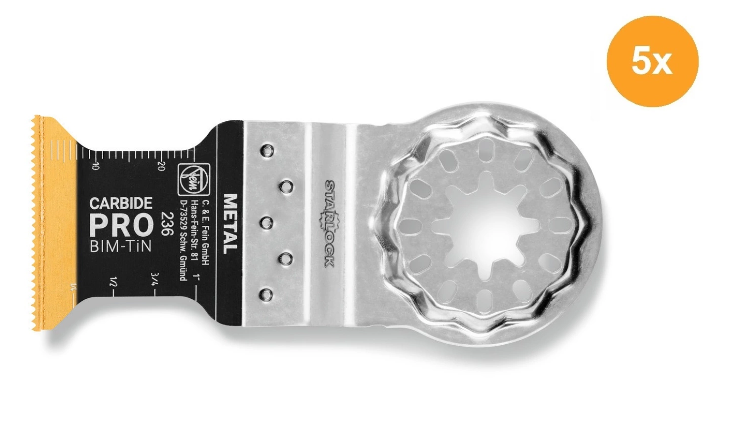 Fein 63502236230 E-Cut Carbide Pro zaagblad (5st) - 35 x 45mm-image