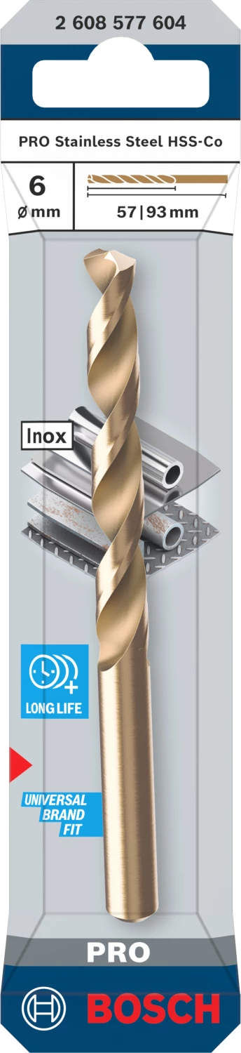 Bosch PRO 2608577604 Foret à métaux HSS-CO - 6 x 57 x 93 mm-image