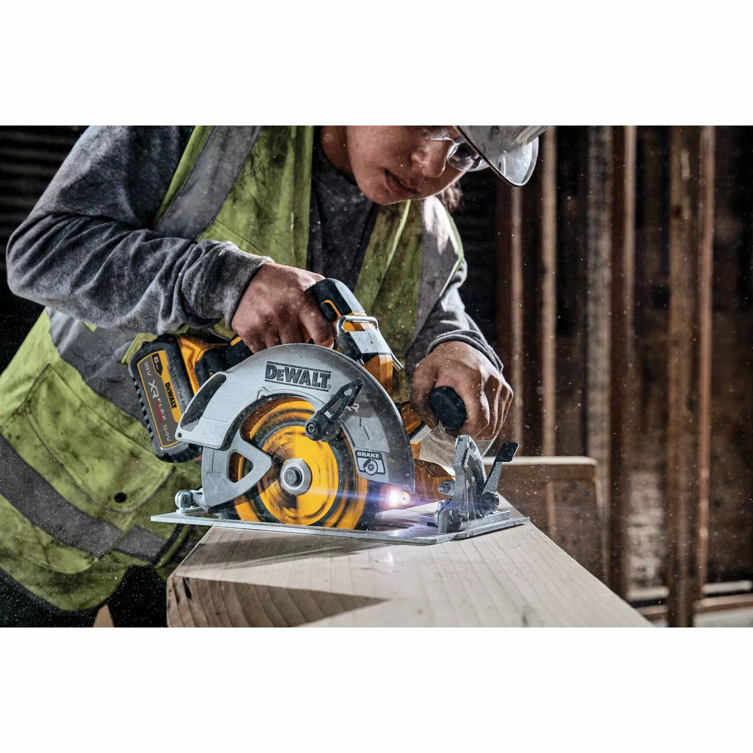 DeWALT DCS573NT-XJ 18V Li-ion FlexVolt Accu Cirkelzaag body in TSTAK koffer - 190 mm-image