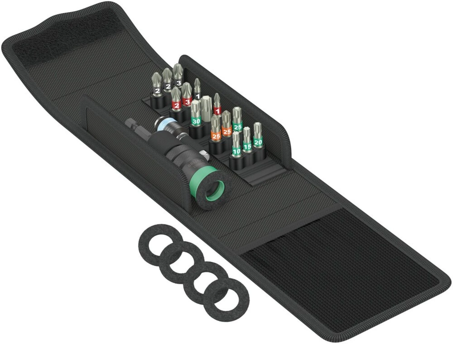 Wera 05134021001 T 1 Jeu d'outils pour la construction de terrasses dans un étui - 17 pièces-image