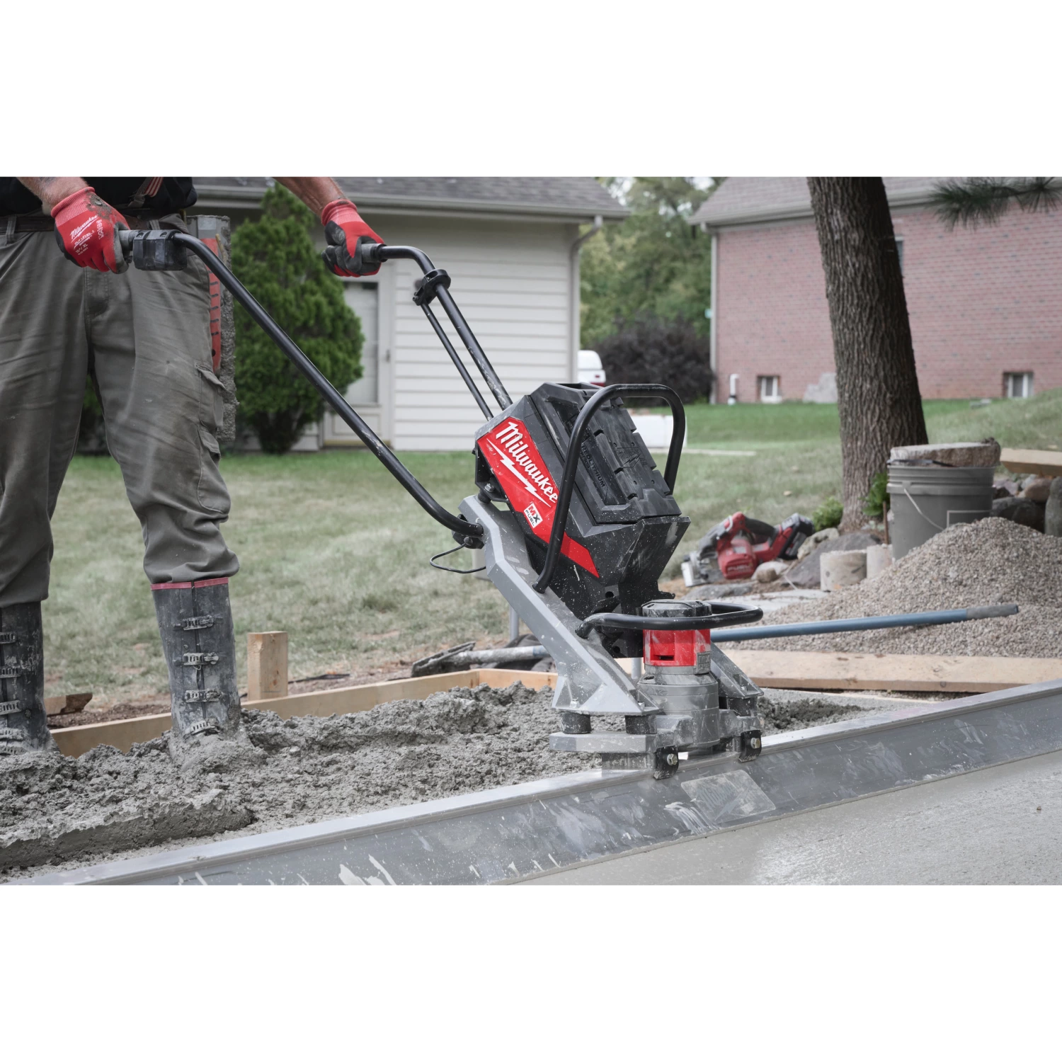 Milwaukee MXF PSC-302 MX Fuel accu beton trilspaan set (2x 3.0Ah accu)-image