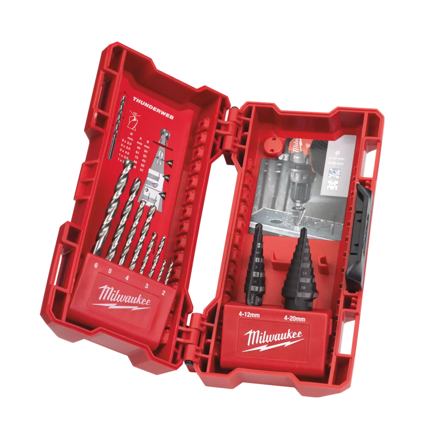 Milwaukee 48899350 Combinatie stappenboor & metaalboor set - 10 stuks-image