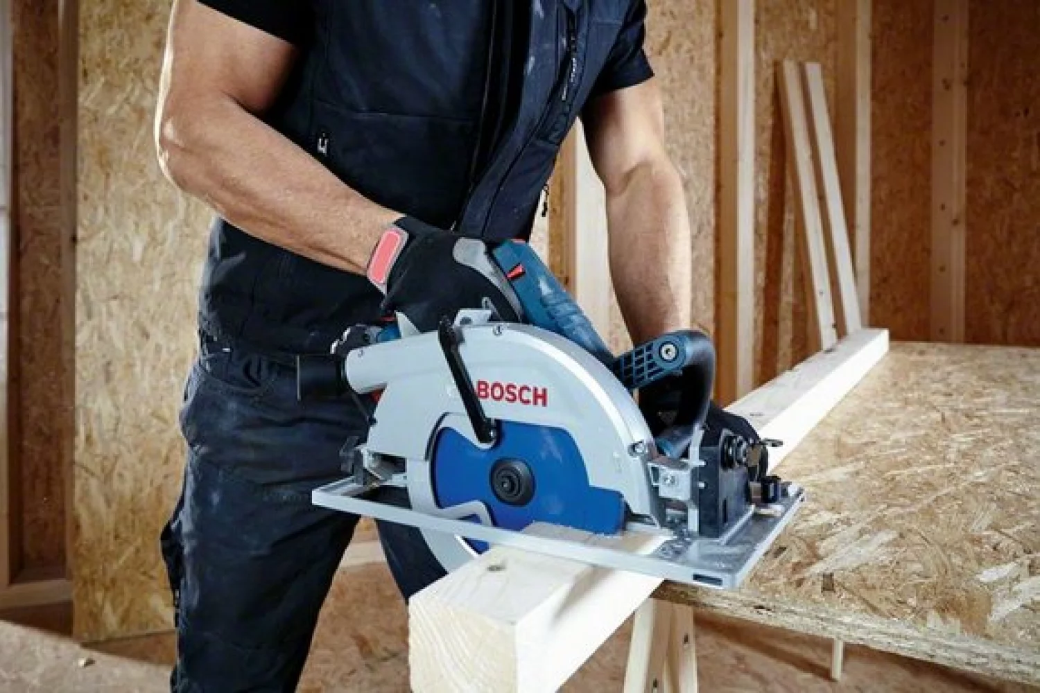 Bosch GKS 18V-68 GC 18V Li-Ion accu BiTurbo cirkelzaag set (2x 8.0Ah accu) in L-Boxx - 190 x 30mm - koolborstelloos-image