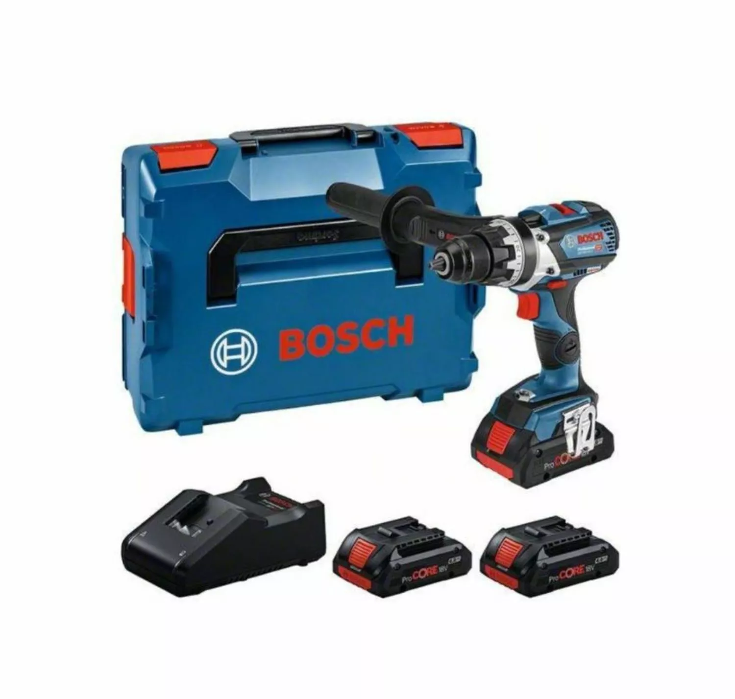 Bosch GSR18V-110 18V Li-ion accu Schroefboormachine set (3x 4Ah accu) in L-Boxx - 110Nm-image