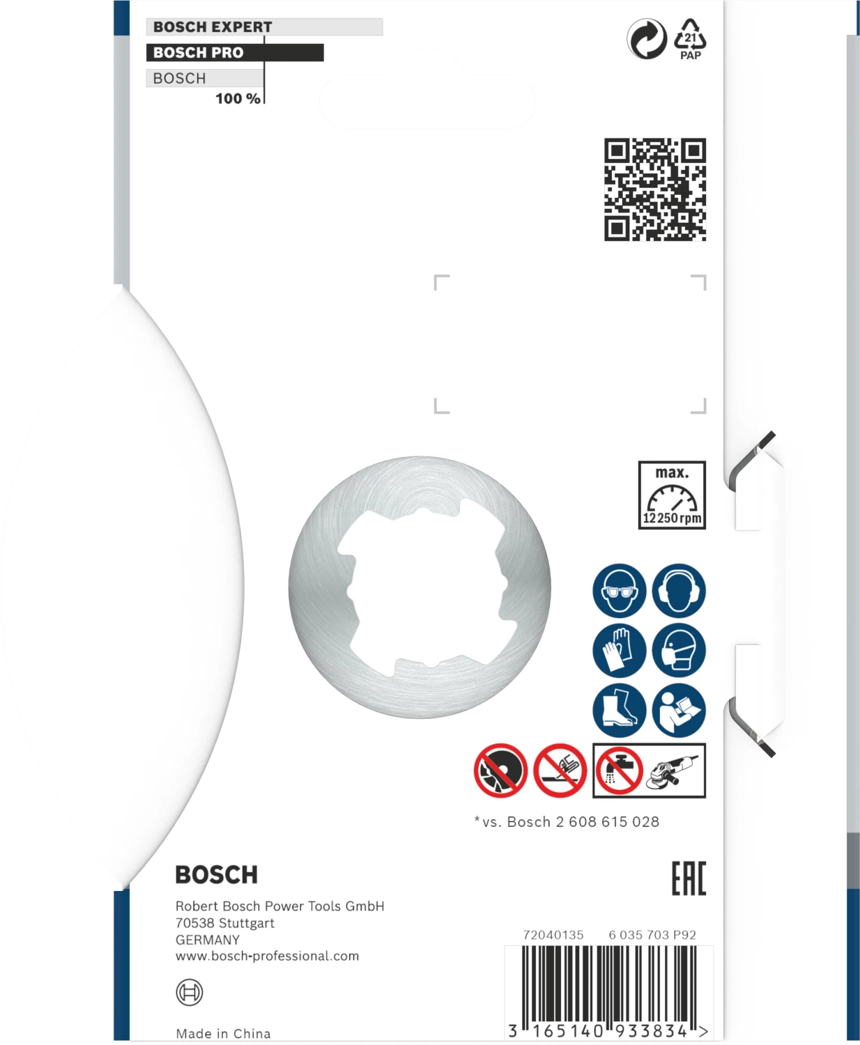 Bosch 2608615166 - X-LOCK Disque diamant Standard for Universal 125 x 22,23 x 2,0 x 10 mm-image