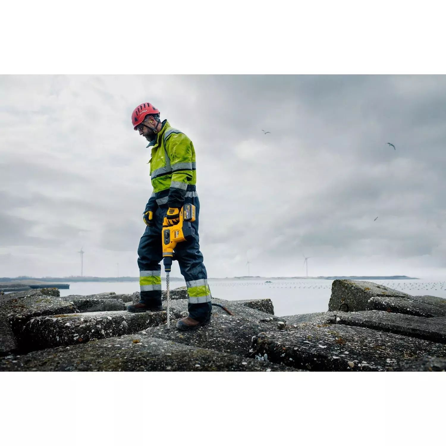 DeWALT DCH481X2 54V Li-ion accu XR FlexVolt SDS-max combihamer set (2x 9.0Ah) in koffer - 6J - koolborstelloos-image