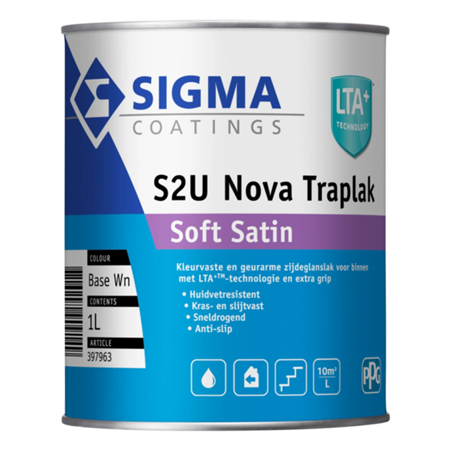 Sigma S2U Nova Traplak Soft Satin - op kleur gemengd - 1 L-image
