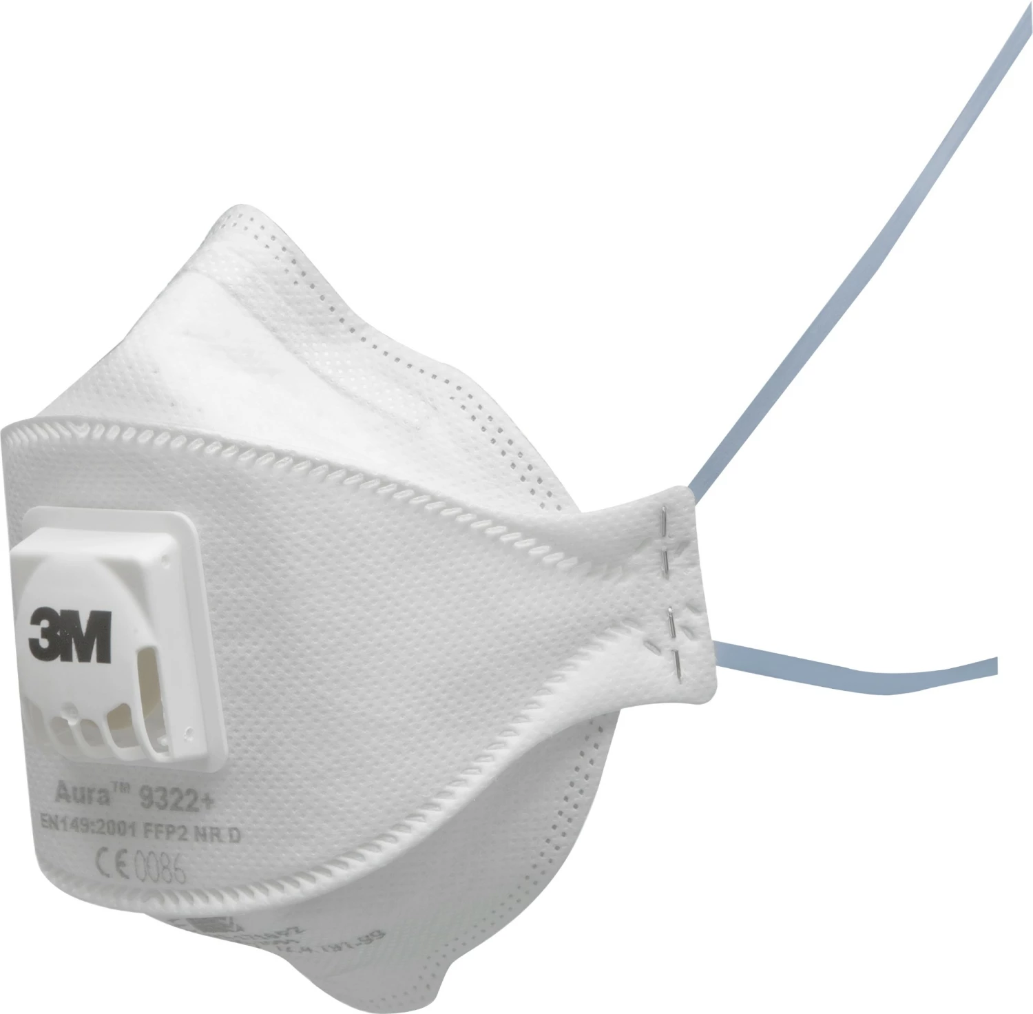 3M 9322+ Aura Stofmasker - FFP2 - Onderhoudsvrij - Plooibaar - Met uitademventiel