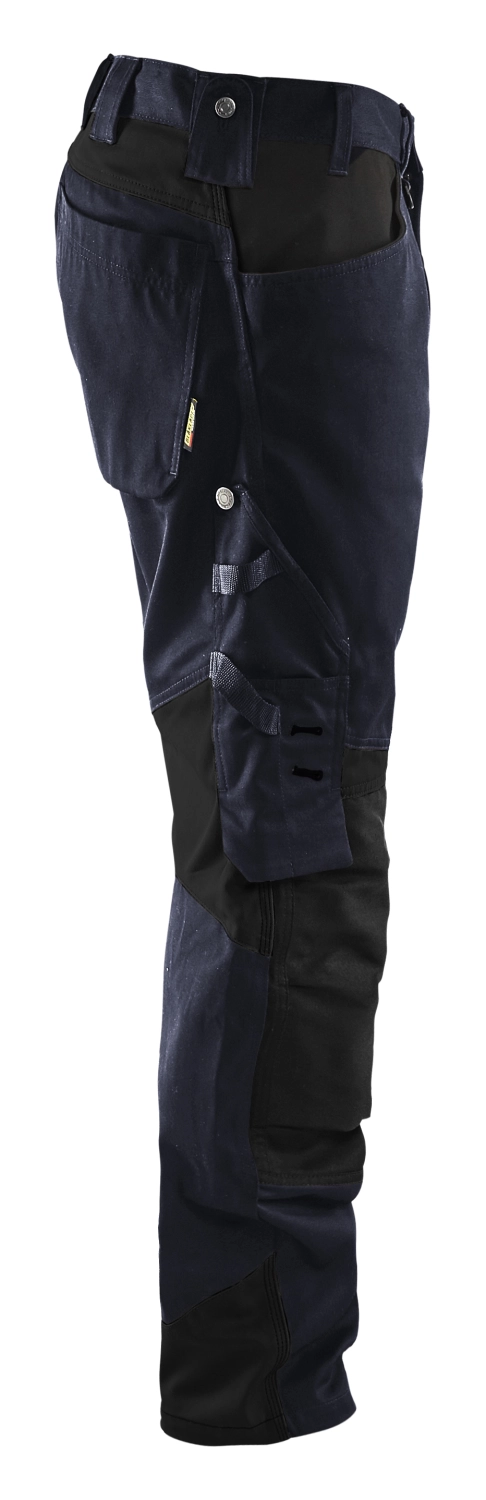 Blåkläder 1556 Pantalon de travail sans poches à clous - bleu marine foncé/noir - taille 58 (XXL)-image