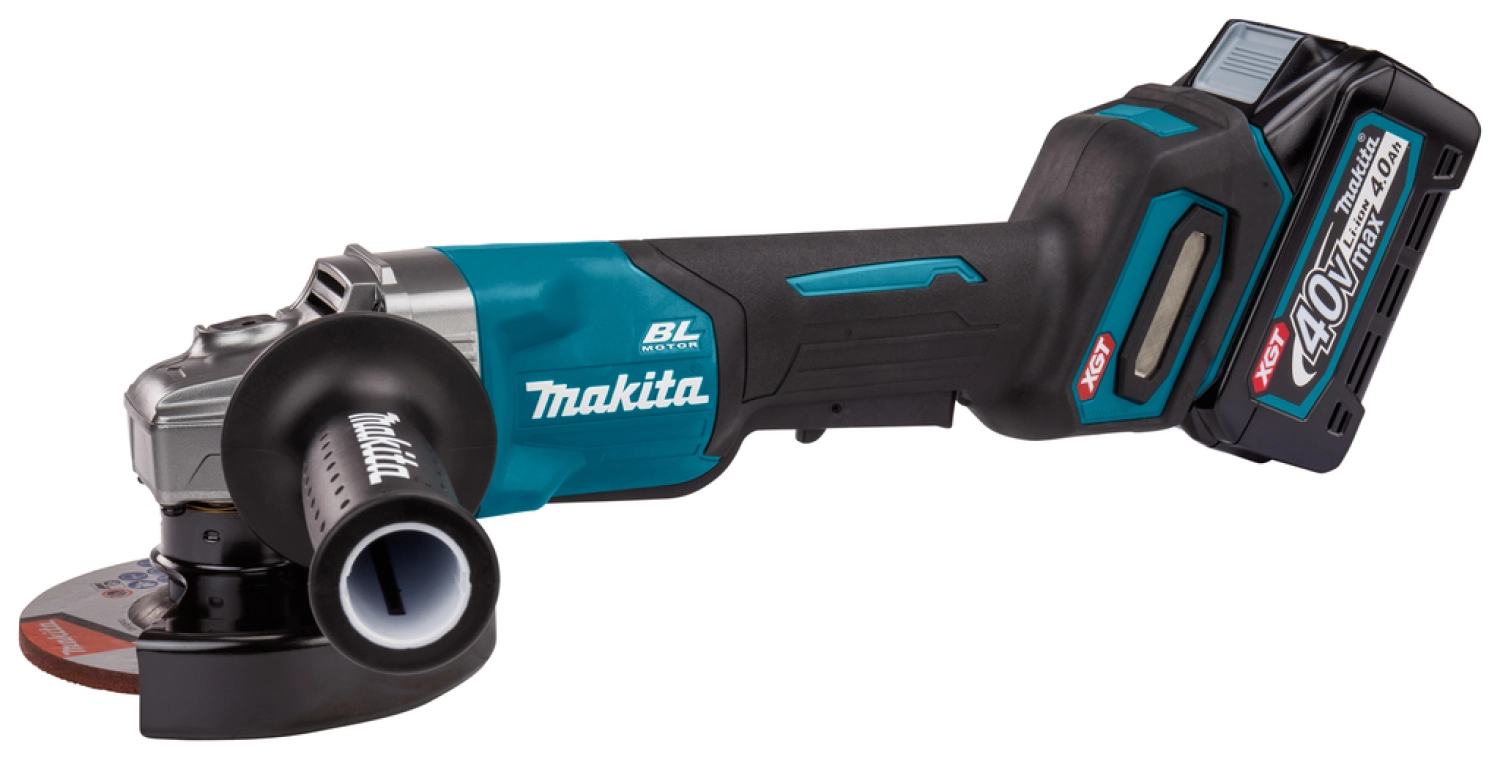 Makita GA016GM201 Meuleuse d'angle sans-fil - XGT 40V max Li-ion - 2 batteries 4,0 ah - Mbox - 125 mm - Brushless-image