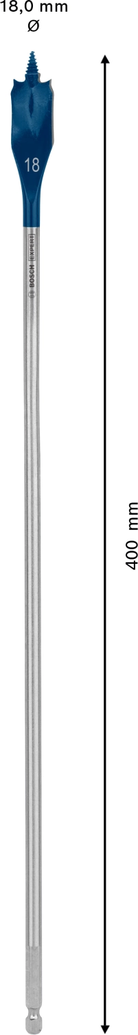 Bosch EXPERT 2608900345 - EXPERT Mèche plate Self Cut Speed, six pans 18 x 400 mm-image