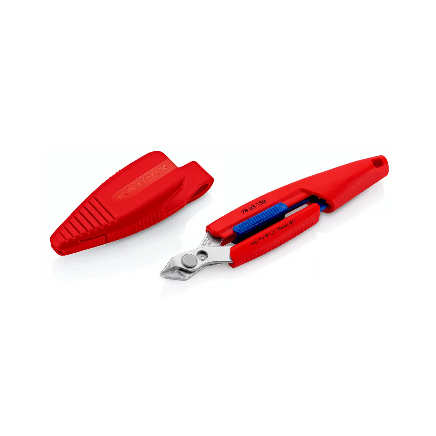 Knipex 78 03 150 V01 Zijsnijtang Slim Knips - 158mm - incl. holster
