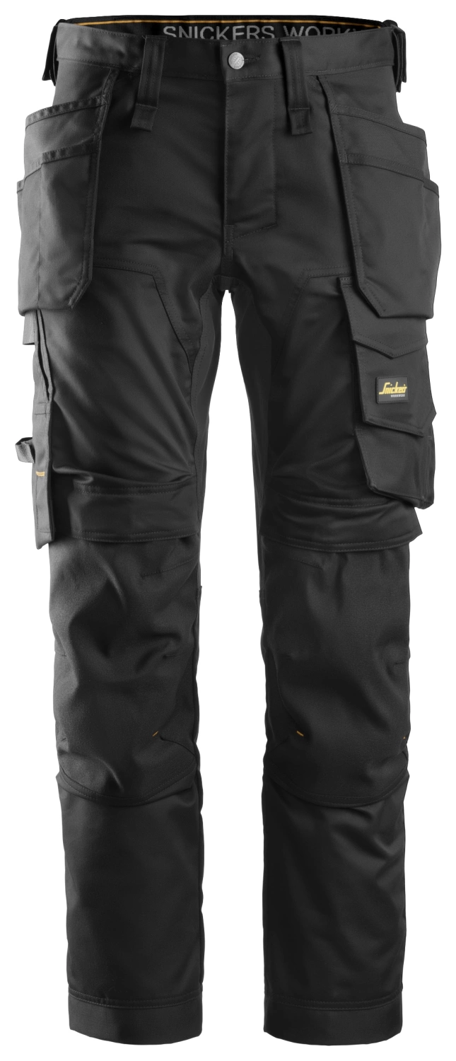 Snickers 6241 AllroundWork Stretch Werkbroek met holsterzakken - Zwart - Maat 58-image