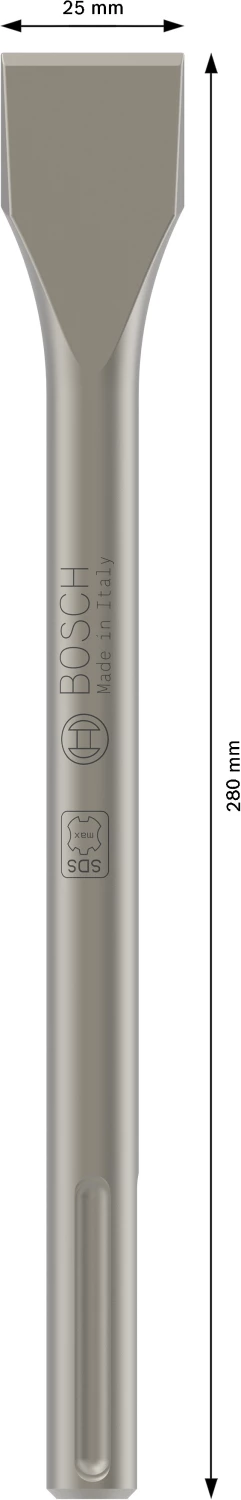 Bosch 1618600210 - Burin plat SDS-Max, 280 x 25 mm-image