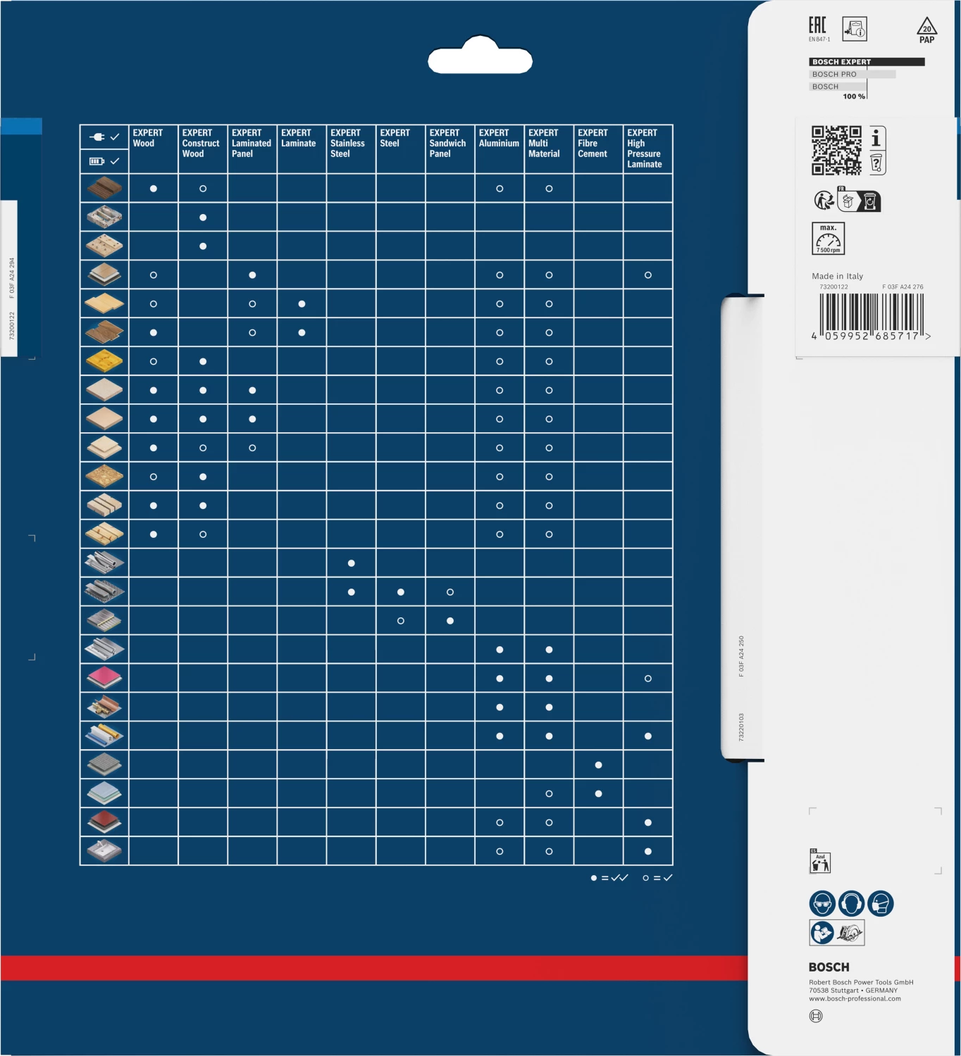 Bosch 2608902243 EXPERT cirkelzaagblad - 254 x 25.4 x 80T - aluminium-image