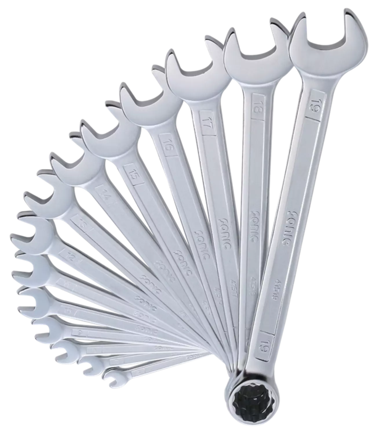 Sonic 601401 Jeu de clés à anneaux en coffret - 14 pièces-image